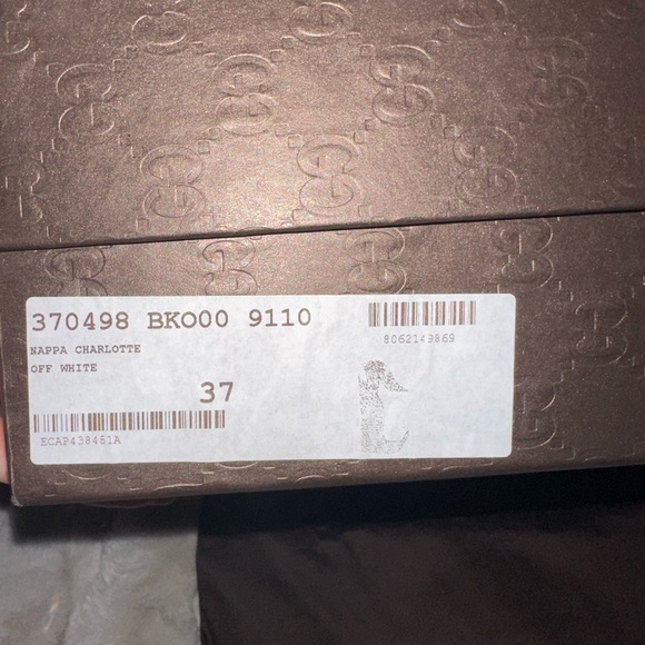 GUCCI Nappa Charlotte Open Toe Wedge!! - Picture 3 of 5